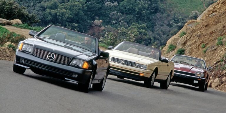 From the Archive: Cadillac, Jaguar, and Benz Square Off in a 1992 Luxurious-Convertible Showdown