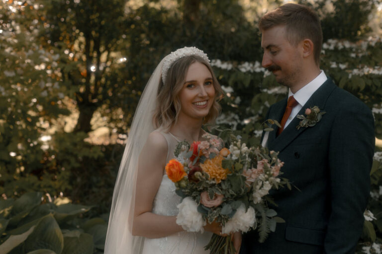 Joanna in David Fielden for her Spring Flowers Inspired Wedding at Wick Farm, Bath – Love My Dress® UK Wedding Blog & Wedding Directory
