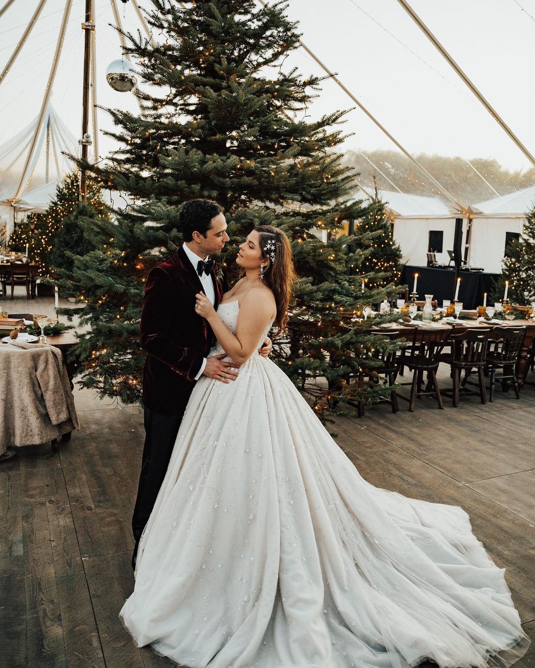 Winter Wedding Reception Ruffled Blog