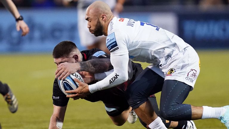 Marco Riccioni was one of Saracens' try-scorers (Photo: James Manning/PA Wire/PA Images)