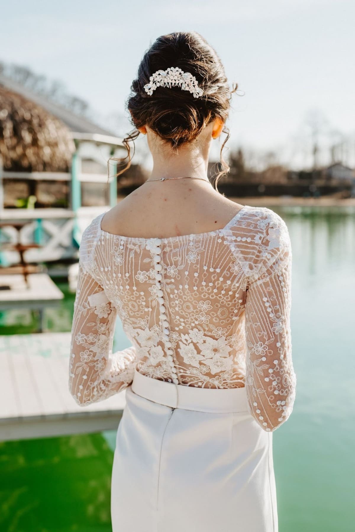 Textured Updo with a Bohemian Twist