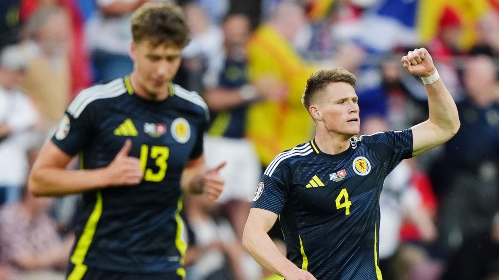 Euro 2024 Scotland 11 Switzerland Scott McTominay heading in the