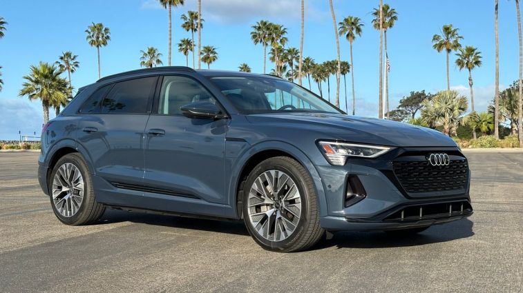 2024 Audi Q8 e-tron at the beach.