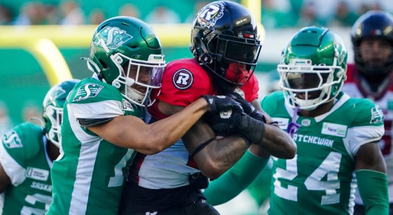 Roughriders down Redblacks to vault over Lions in CFL’s West Division