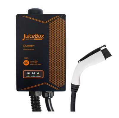 eMotorwerks JuiceBox Pro 40 networked home EVSE electric-car charging station