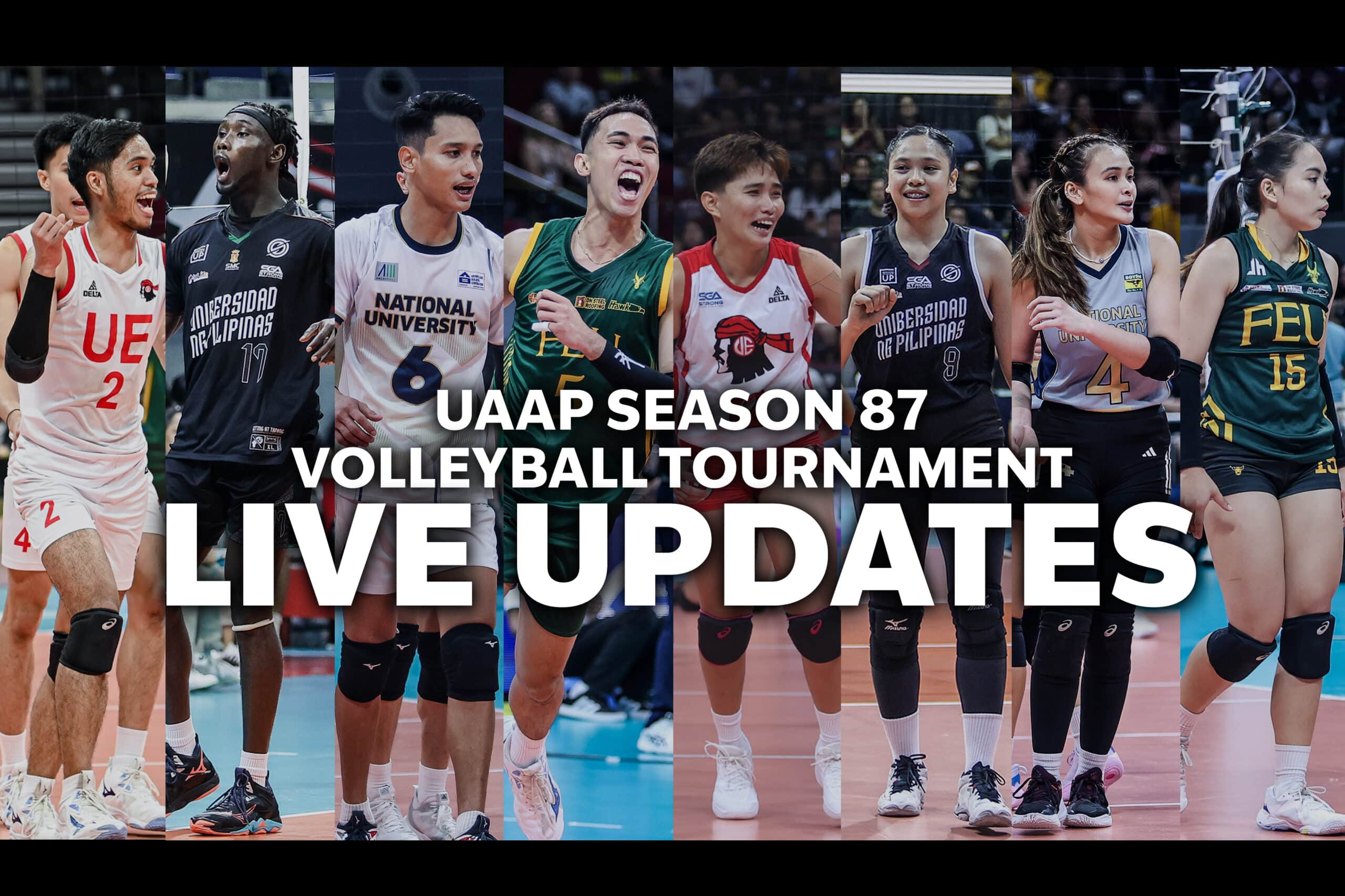 UAAP Season 87 volleyball second round live updates, schedule, scores, results, photos, videos