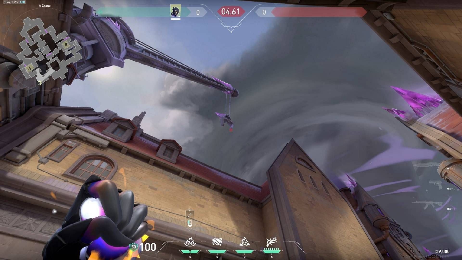 Where to aim for A site lineup (Image via Riot Games)