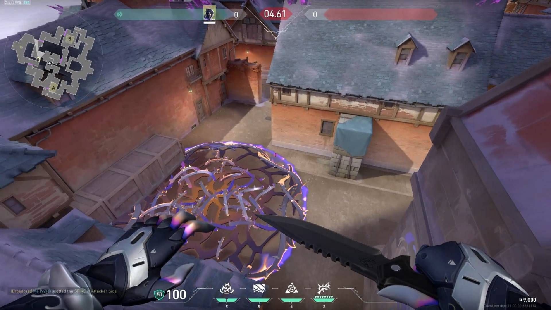 A site lineup to slow down opponents in the Mid Bottom area. (Image via Riot Games)