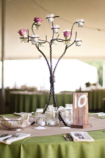 candle wedding centerpiece idea