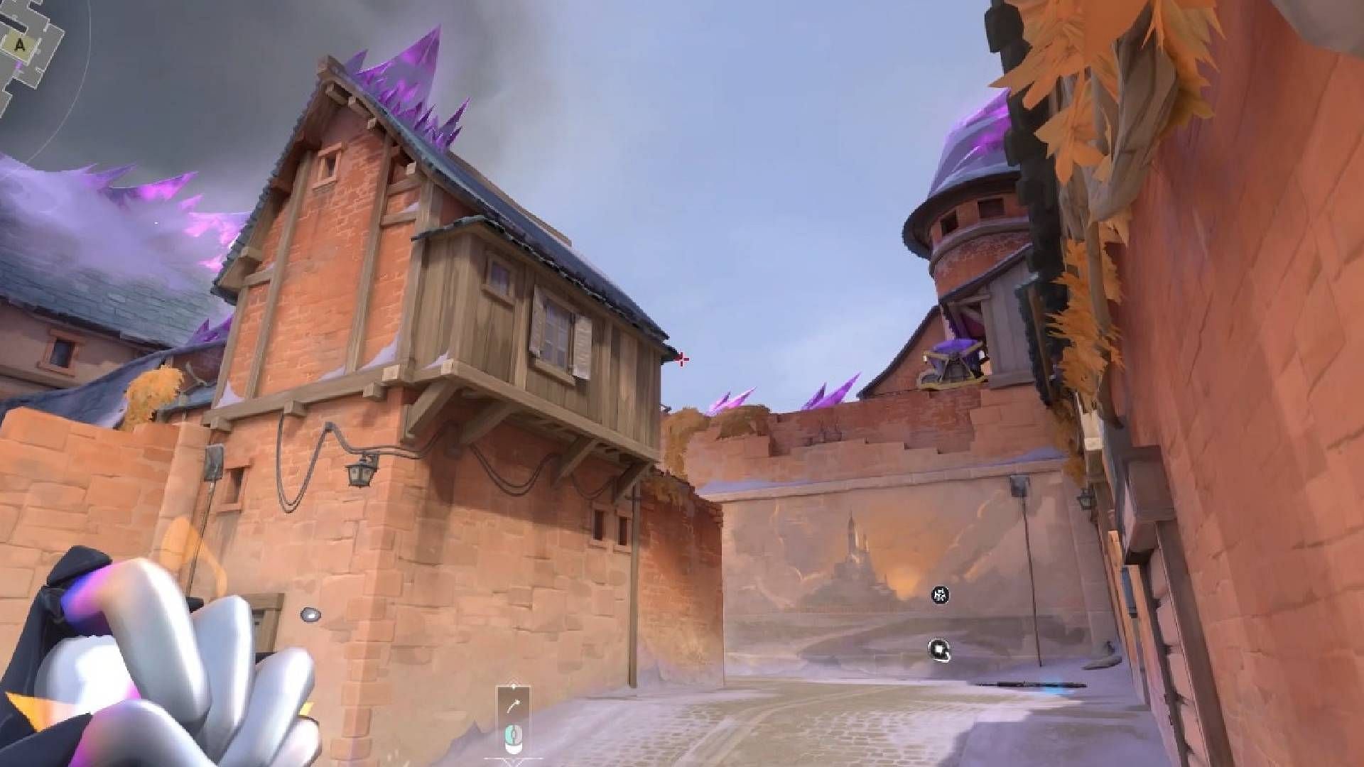 Aim at the edge of the hut (Image via Riot Games)