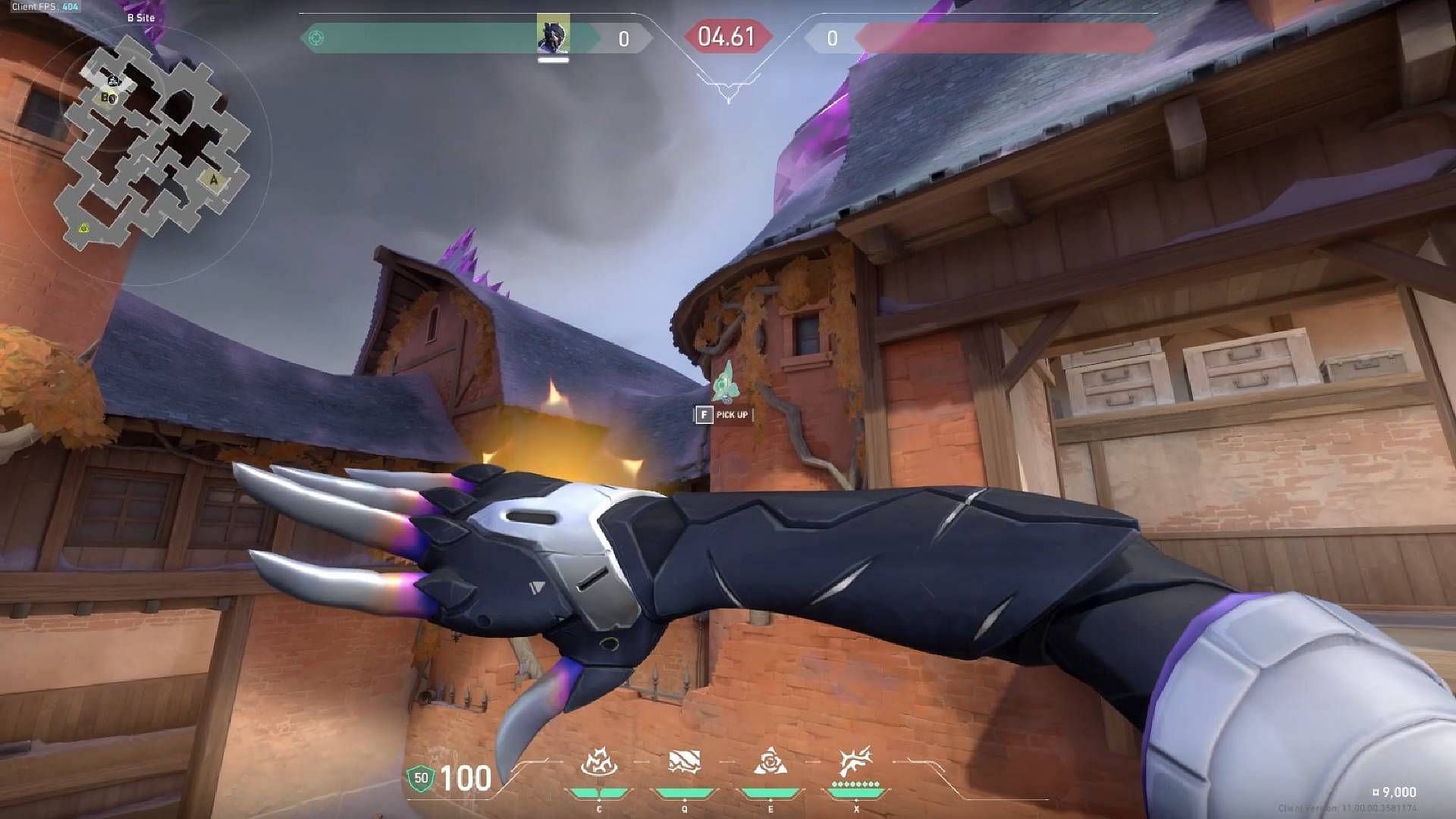 Best Vyse setup for Arc Rose on Defender site B (Image via Riot Games)