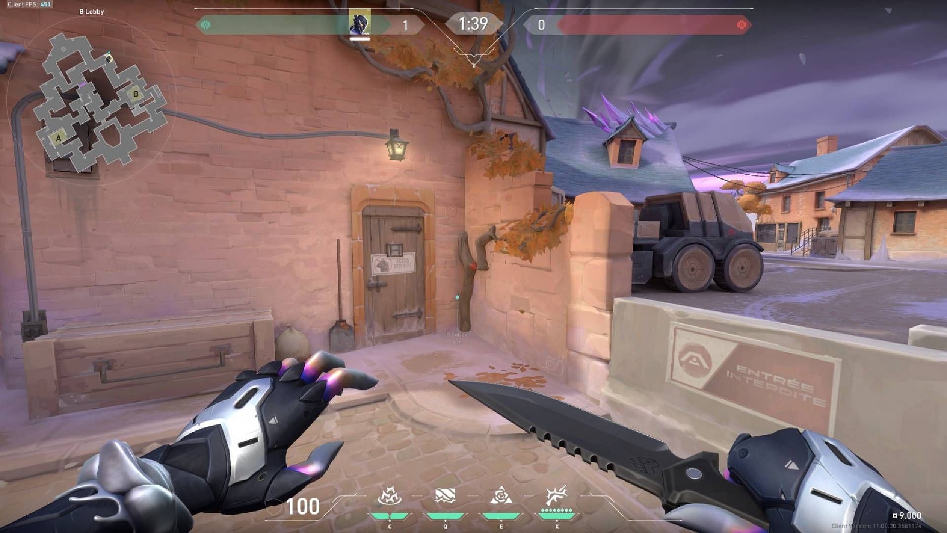 Where to stand for the third lineup at B Site (Image via Riot Games)