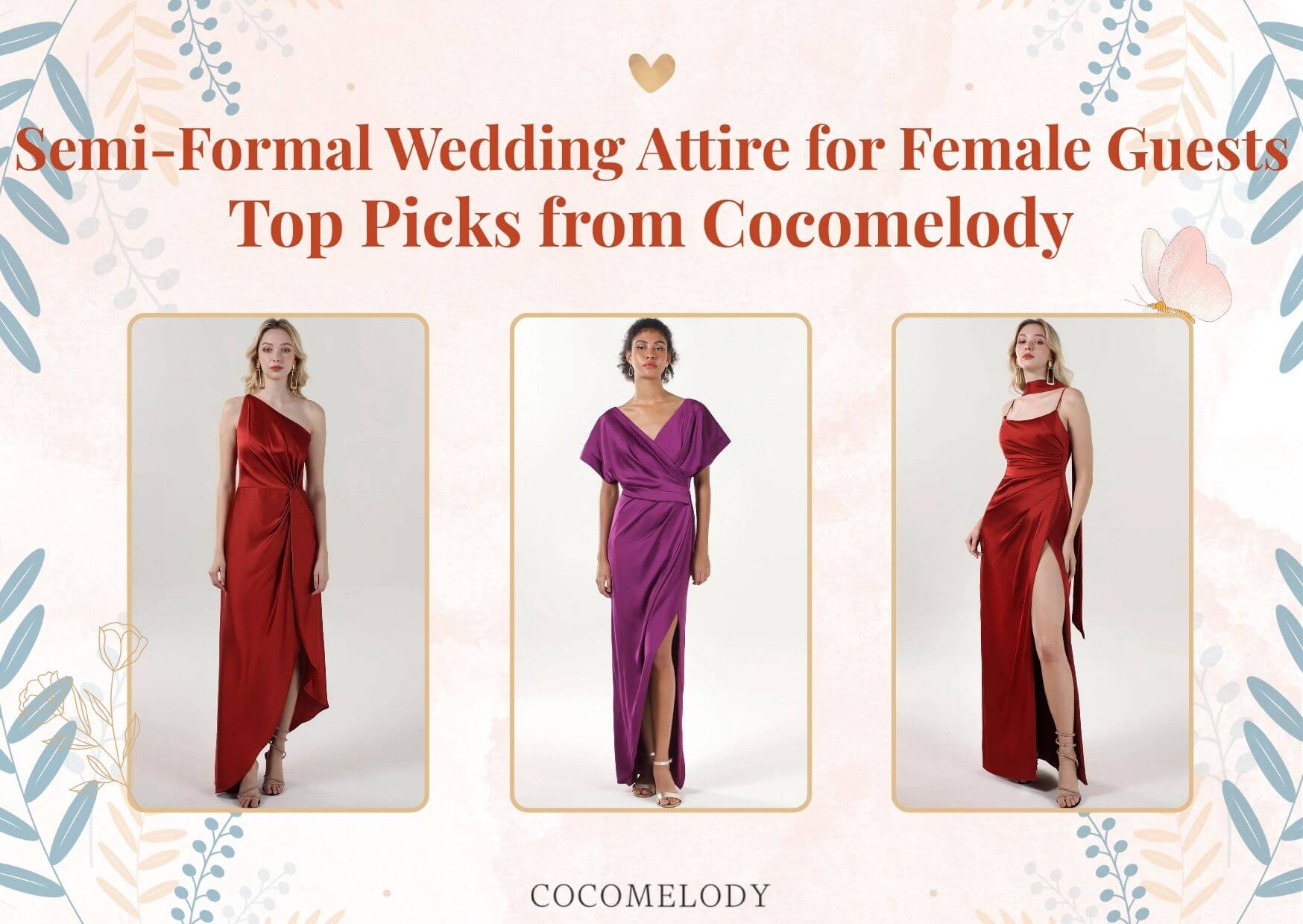 Semi-Formal Wedding Attire for Female Guests: Top Picks from Cocomelody