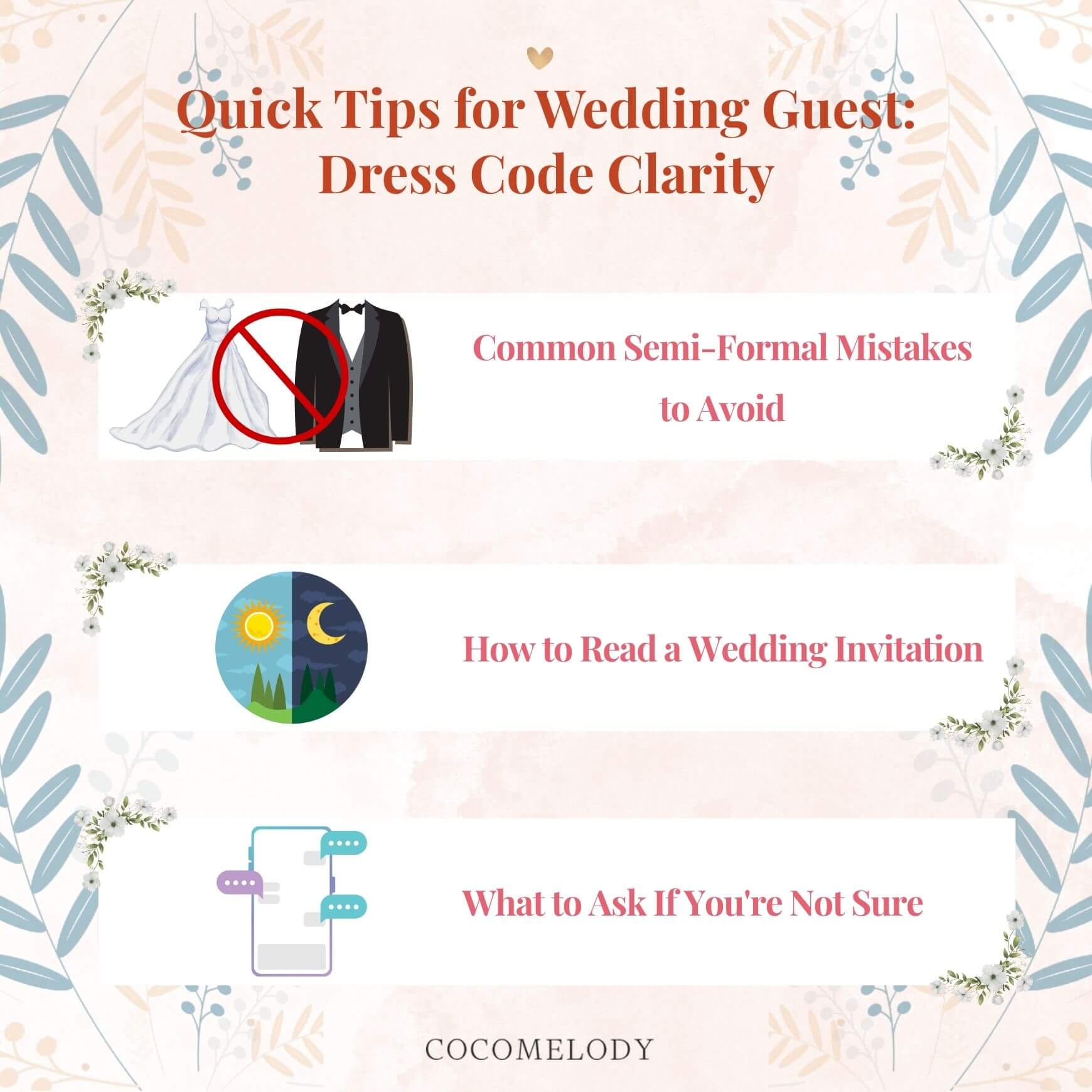 Quick Tips for Wedding Guest: Dress Code Clarity