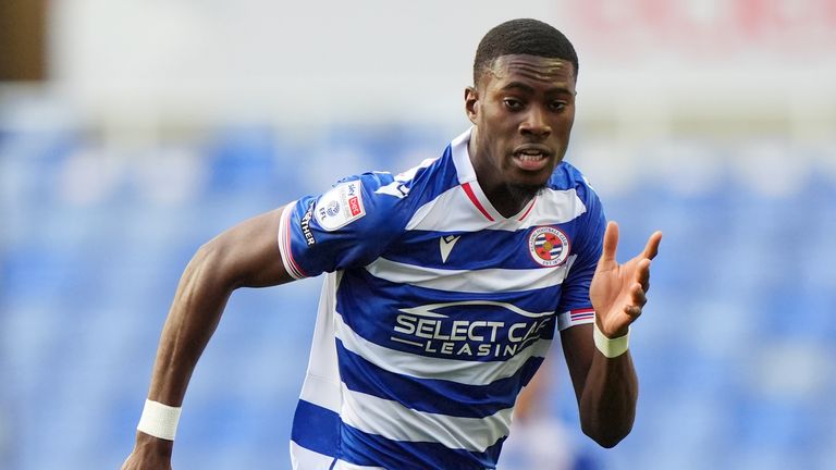 Reading's No 9 Kelvin Ehibhatiomhan, 22, is a product of the Royals' academy