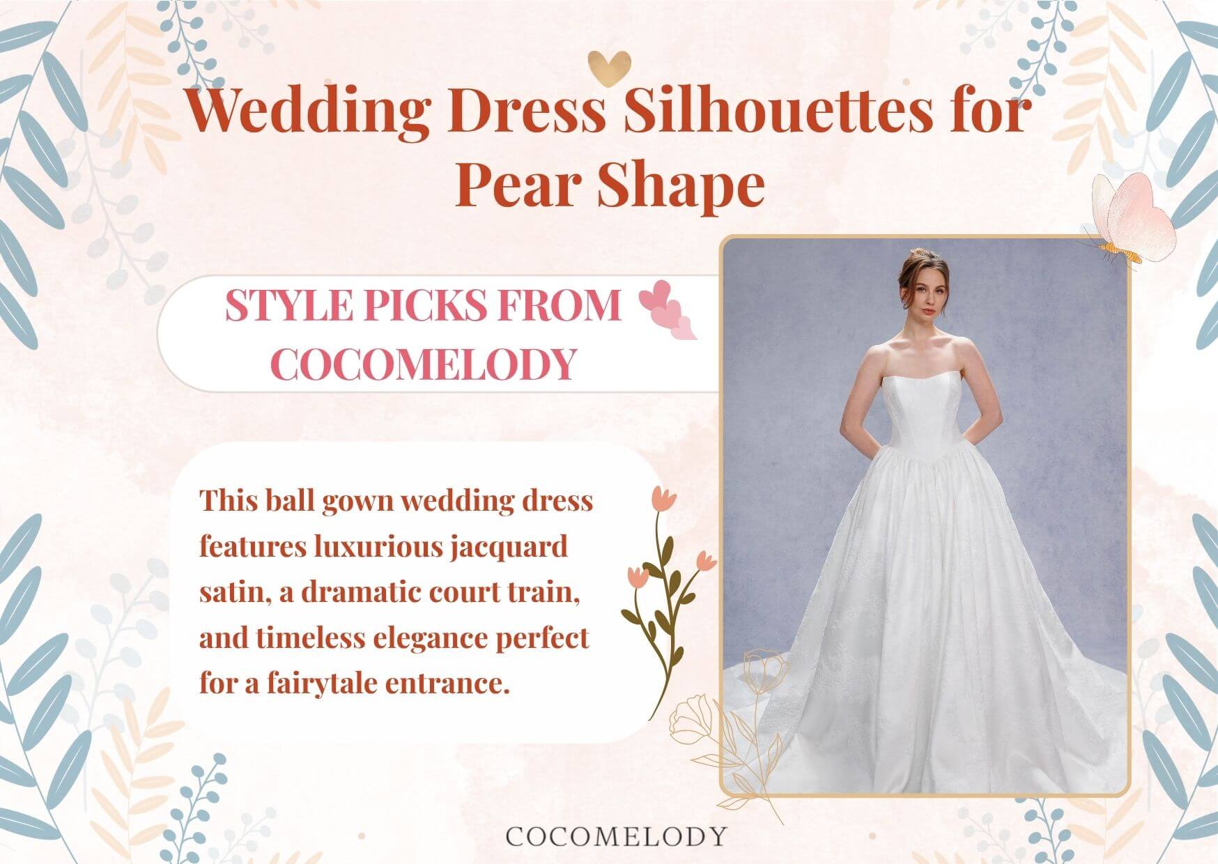 Wedding Dress Silhouettes for Pear Shape
