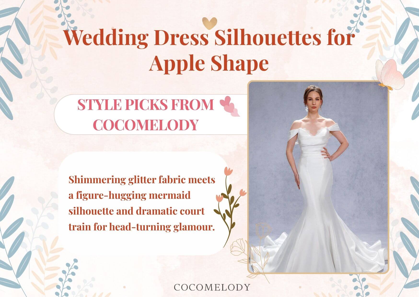 Wedding Dress Silhouettes for Apple Shape