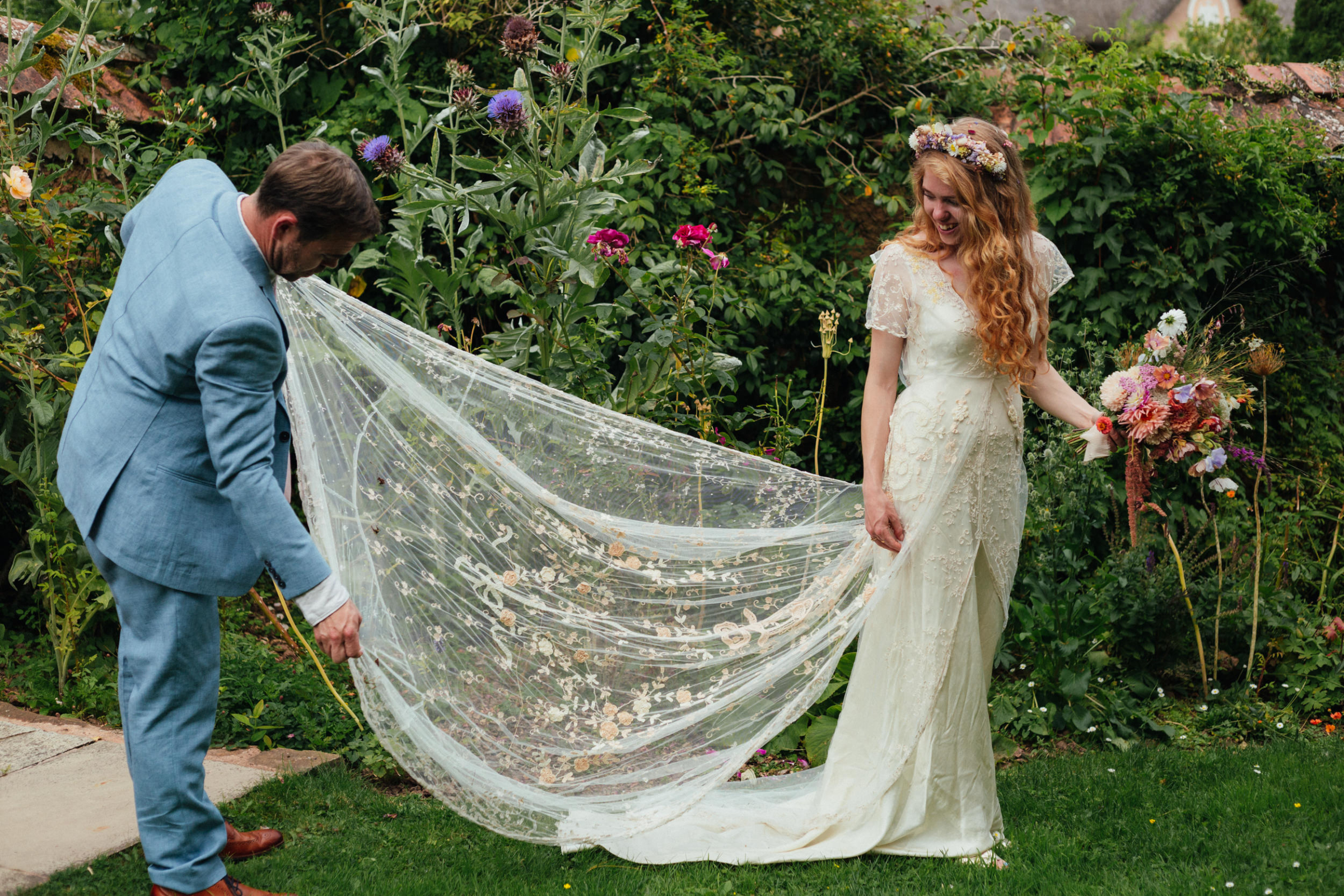 A Sustainable Summer Wedding at Hayne Devon with a Jane Bourvis Dress 82 Hynes Devon wedding Jane Bourvis Bride 109