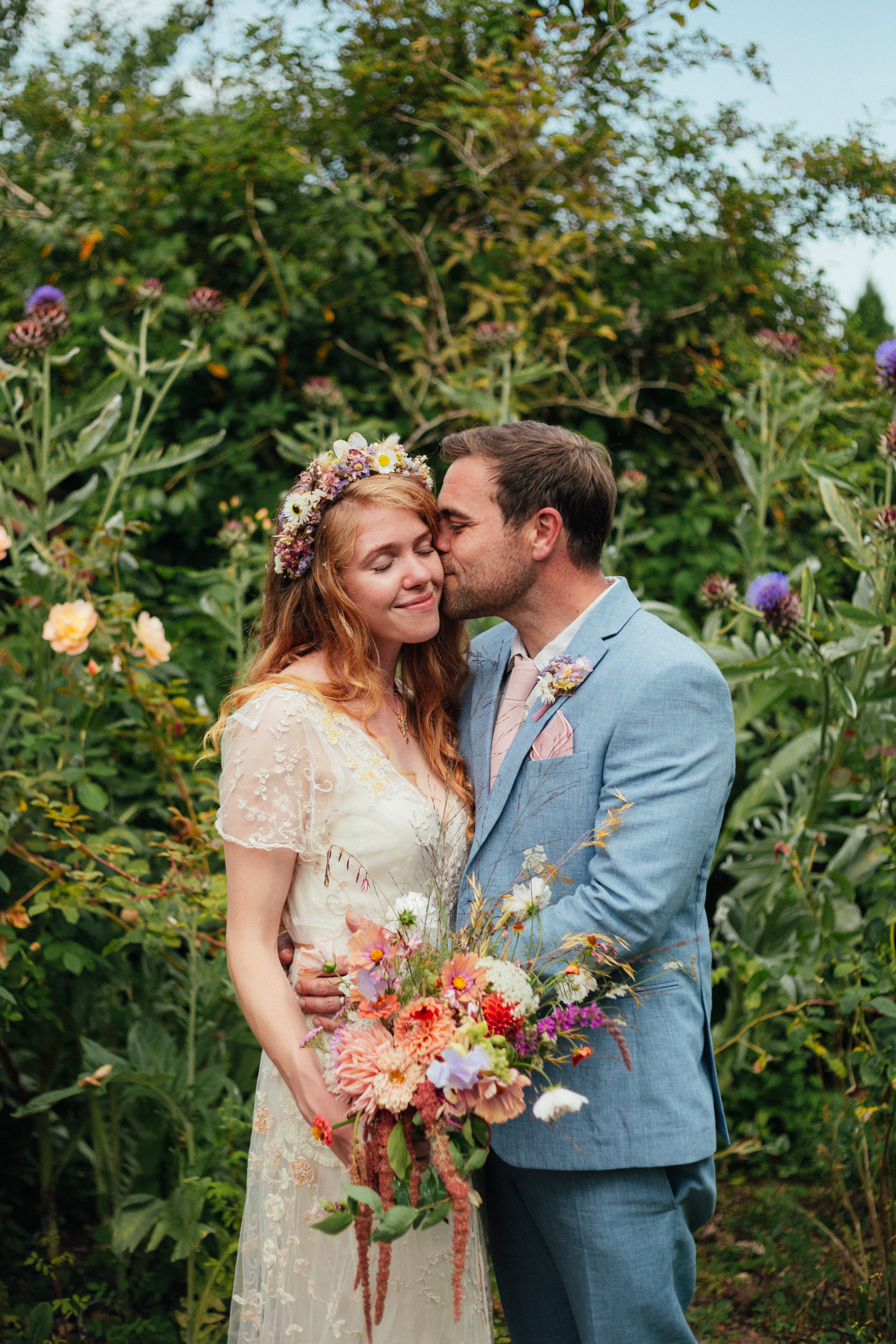 A Sustainable Summer Wedding at Hayne Devon with a Jane Bourvis Dress 17 Hynes Devon wedding Jane Bourvis Bride 110
