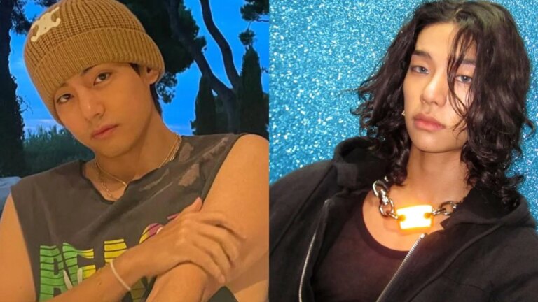“Some of you forget that Taehyung is A VERY FAMOUS celebrity”- Fans react as BTS’ V’s group picture with ALLDAY PROJECT’s Tarzzan sparks wild reactions