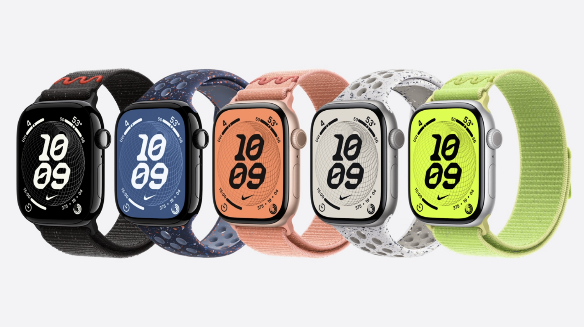 lineup of watches
