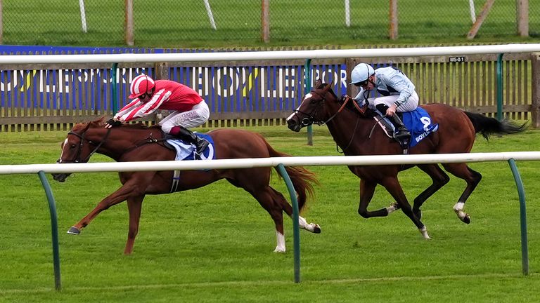 Zanthos won the Rockfel Stakes under Oisin Murphy