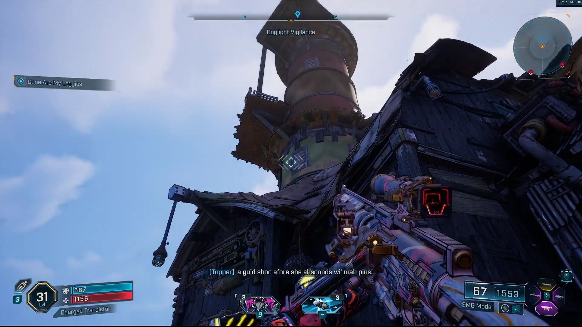 Climb the ladder on the lighthouse to get to the top (Image via Youtube/@WoWQuest)