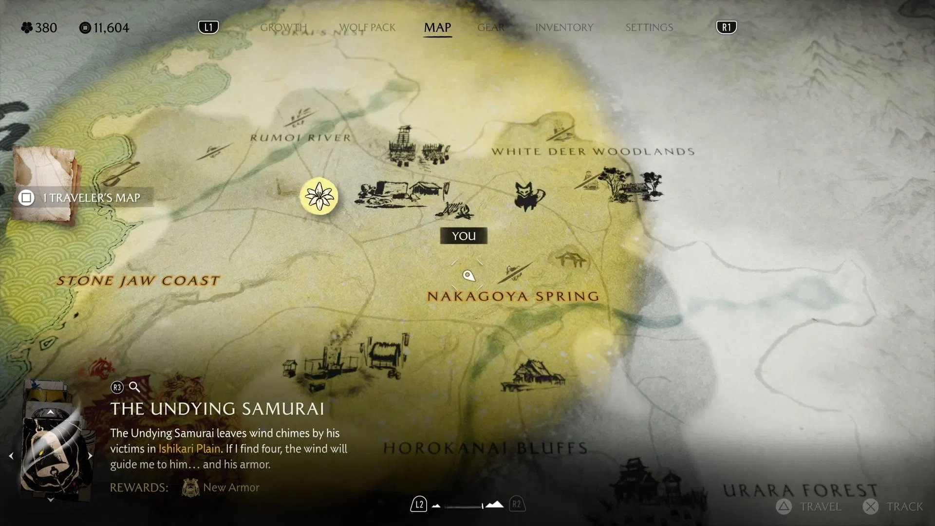 The fourth wind chime location (Image via Sportskeeda Gaming / Sucker Punch)