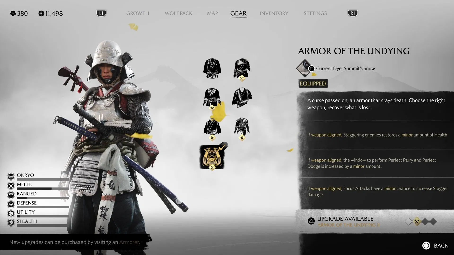 Armor of the Undying (Image via Sportskeeda Gaming / Sucker Punch)