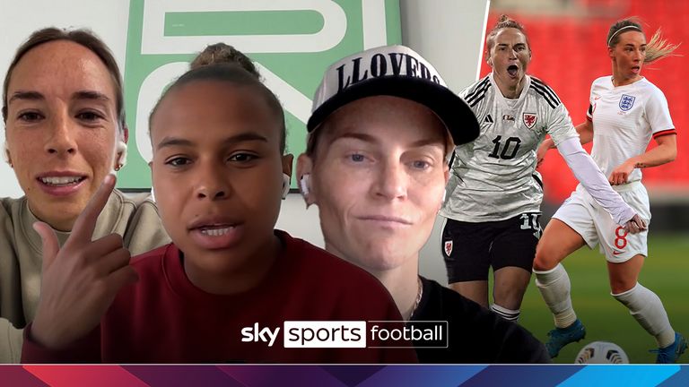 Nikita Parris, Jordan Nobbs and Jess Fishlock
