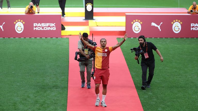 Galatasaray roll out the red carpet for Leroy Sane. Credit: Getty Images via The Athletic