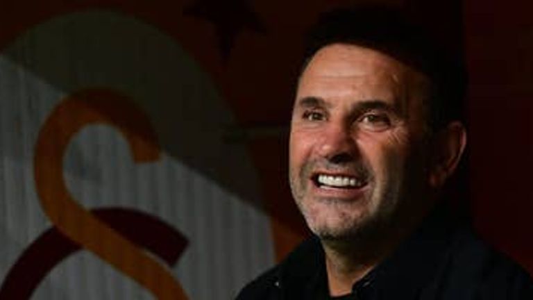 Head coach Okan Buruk of Galatasaray. Credit Getty Images via The Athletic