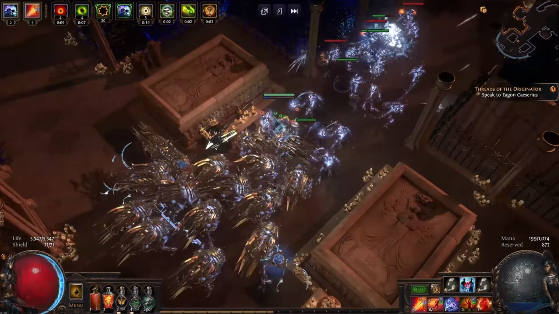 It's so satisfying to watch enemies erupt into flames (Image via GGG/YouTube@Zizaran