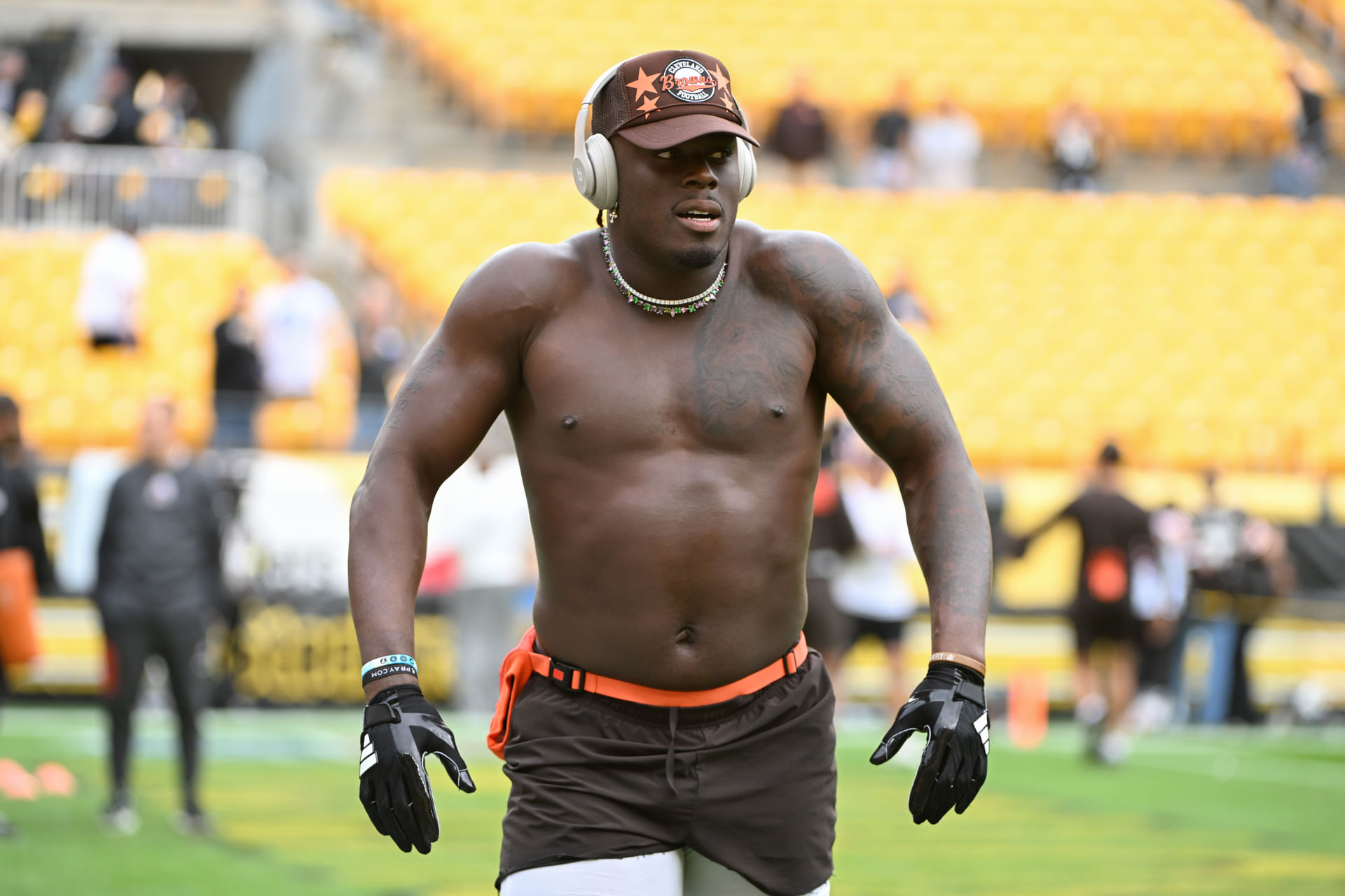Cleveland Browns tight end David Njoku - Source: Imagn