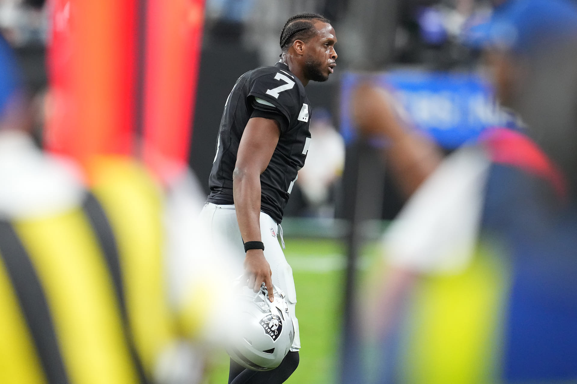 Las Vegas Raiders quarterback Geno Smith - Source: Imagn