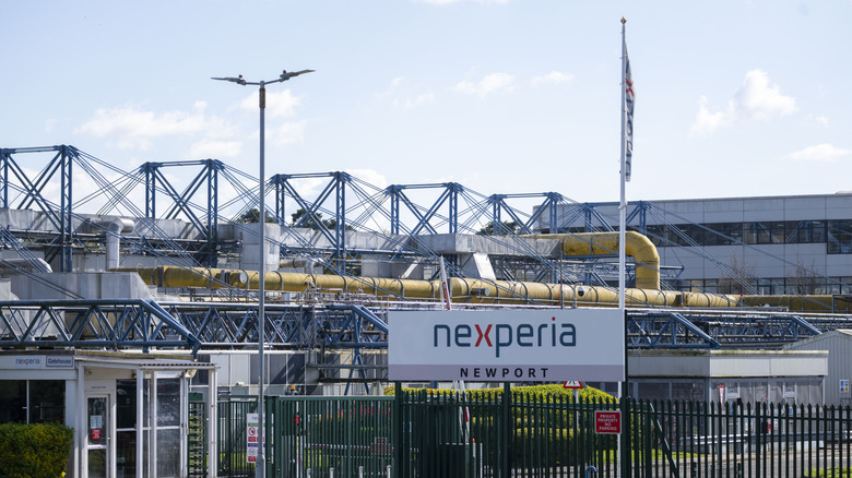 A general view of the Nexperia plant on April 1, 2022 in Newport, Wales.