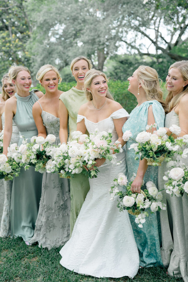 A Charleston Wedding Blending Sage Greens, Sunset Pinks, and Personal Heirloom-Inspired Details