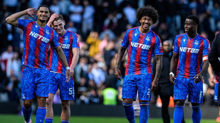 Maxence Lacroix, Chris Richards and Marc Guehi are the first-choice back three