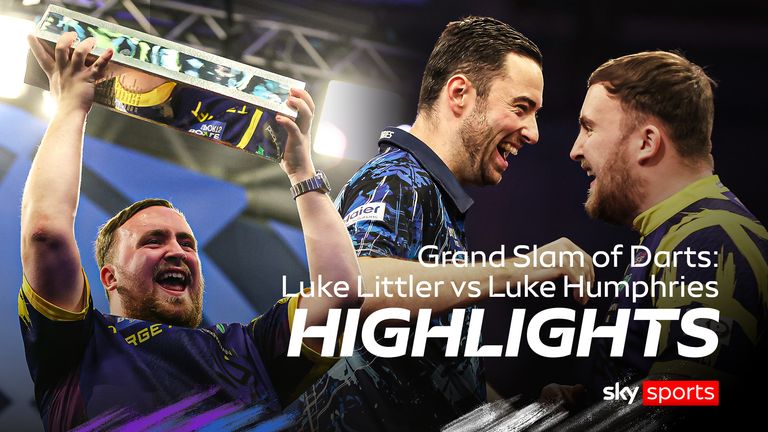 Highlights of the Grand Slam of Darts semi-final clash between Luke Littler and Luke Humphries