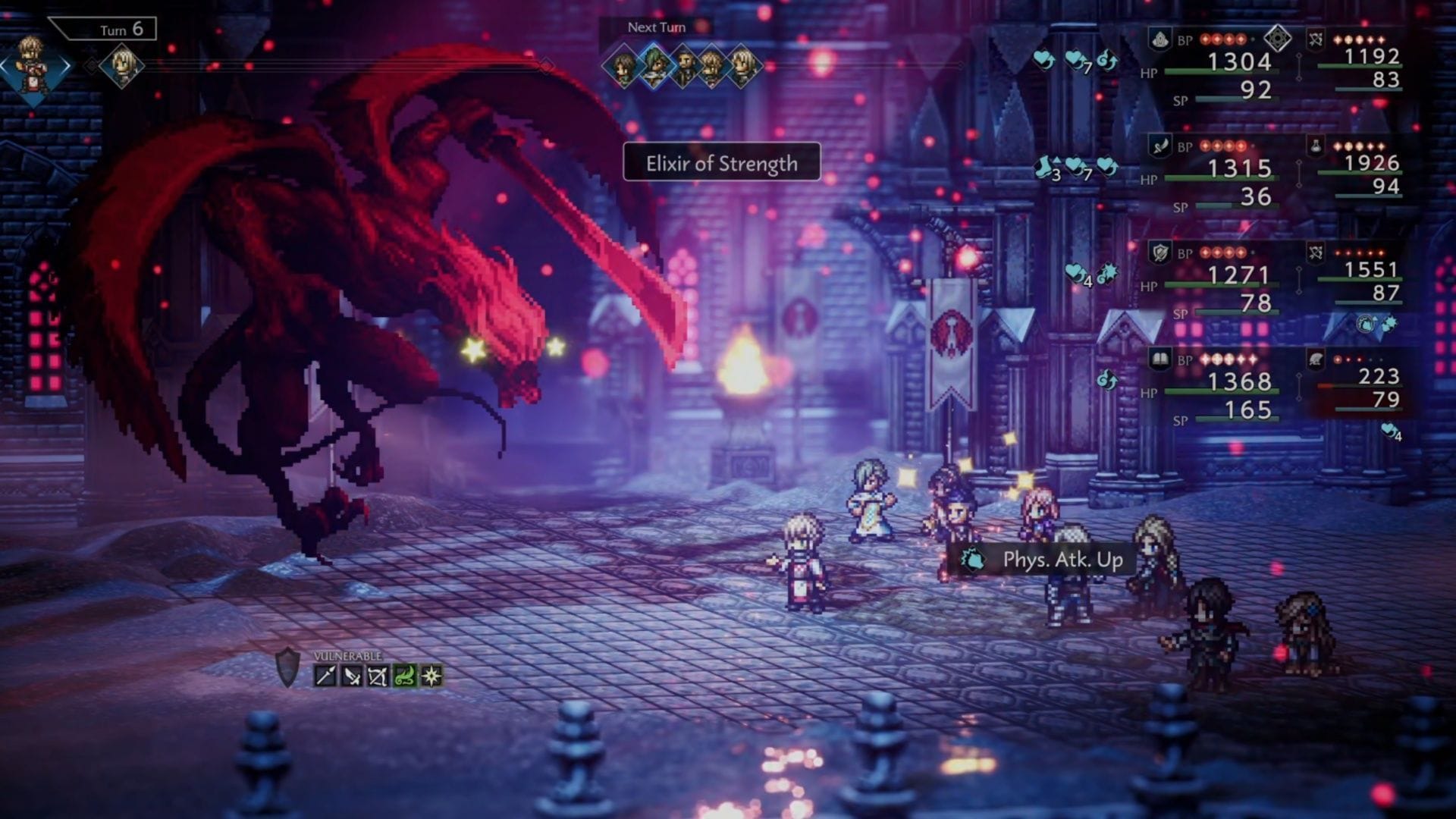 It's important to get rid of that annoying BP Drain Barrier (Image via Square Enix)