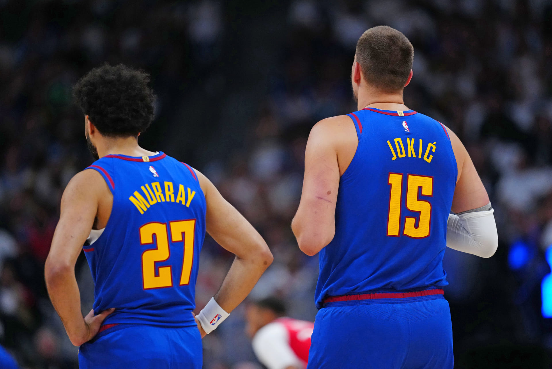Jamal Murray and Nikola Jokic of the Denver Nuggets. (Photo: IMAGN)