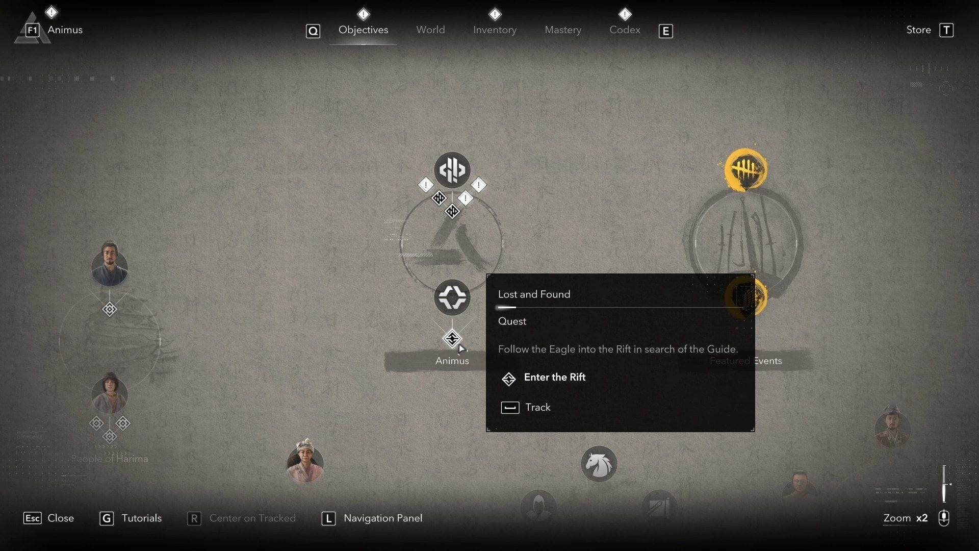 Lost and Found quest on the objective board (Image via Ubisoft)