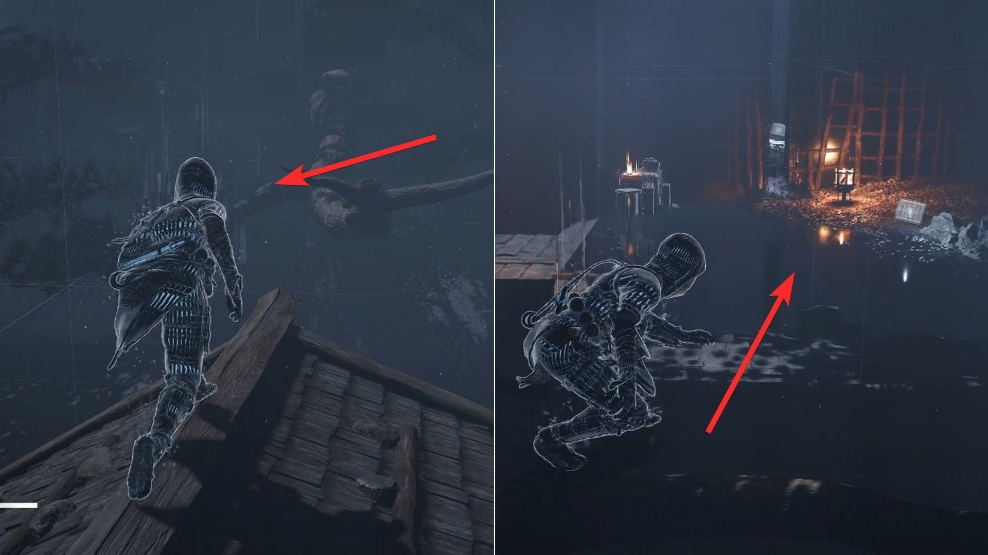 Use the tree branches to reach the next area (Image via Ubisoft)