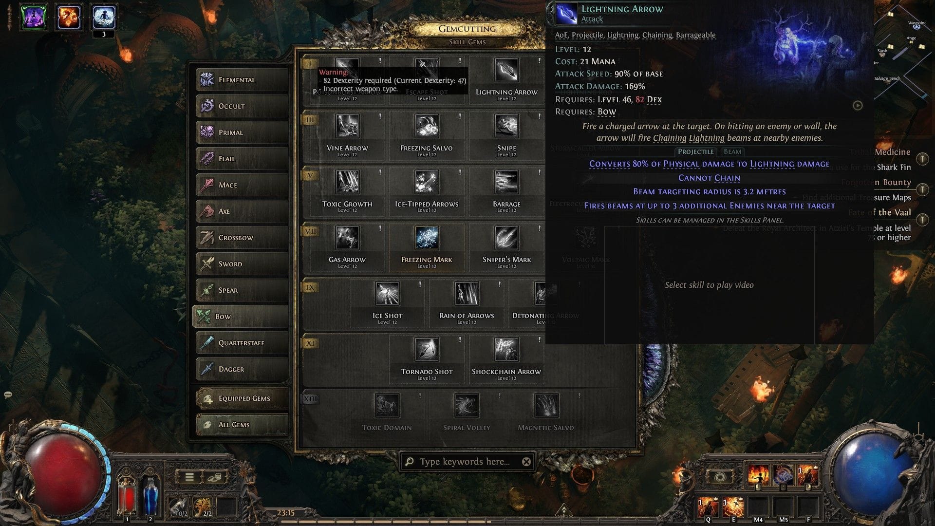 The good old Lightning Arrow trick (Image via GGG)