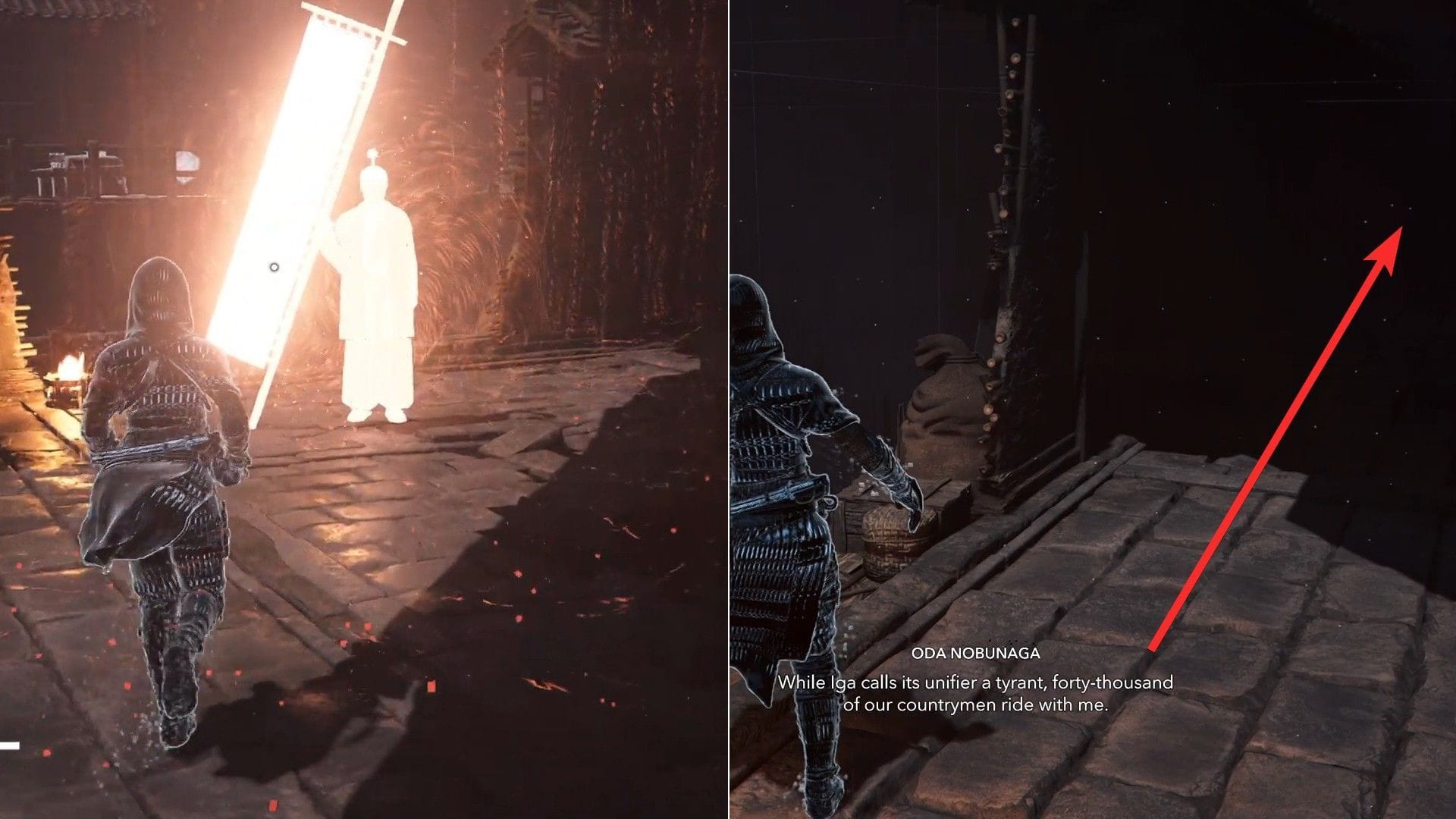 Cleanse yourself and proceed to the right to find a ladder to go up (Image via Ubisoft)