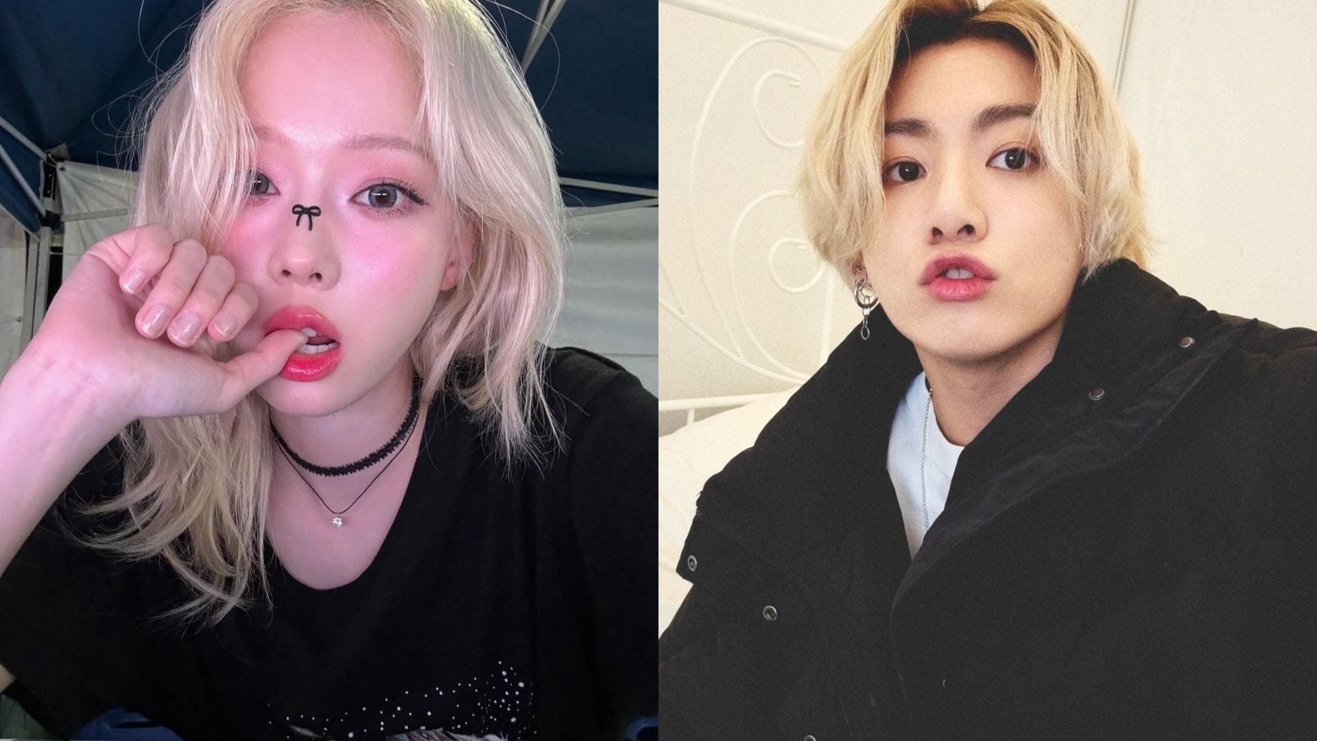 aespa's Winter and BTS' Jungkook (Image via Instagram/@imwinter, X/@BTS_twt)