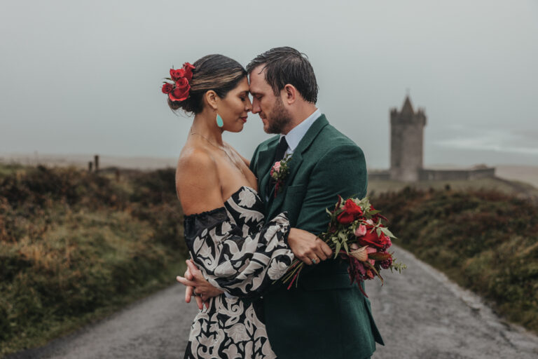A Moody and Dramatic Vow Renewal on the Edge of Ireland