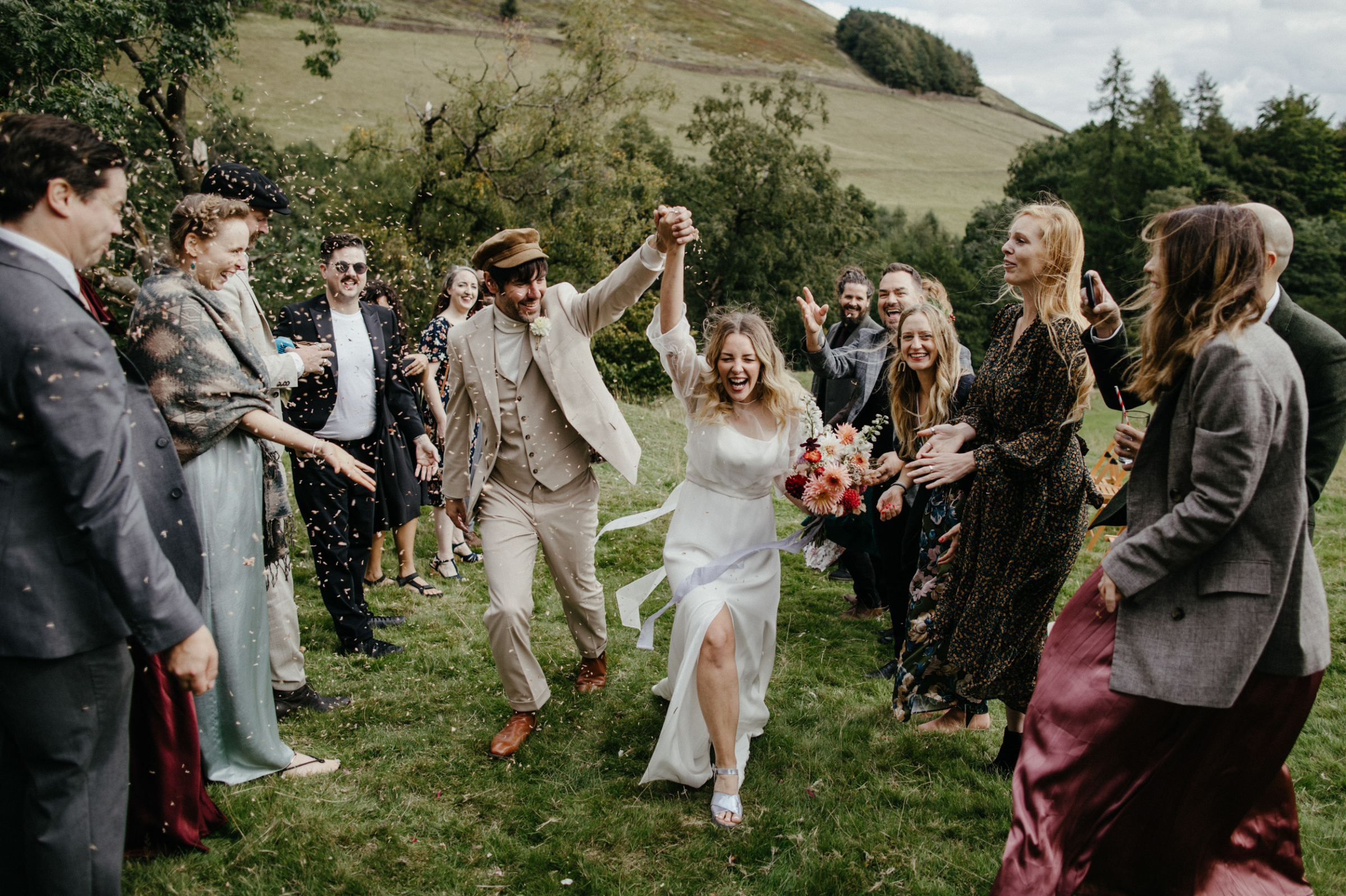 Sarah & Bobby's Nature Inspired, Autumn Equinox Wedding at The Edale Gathering 82 Clover London Bride The Edale Gathering Wedding 67