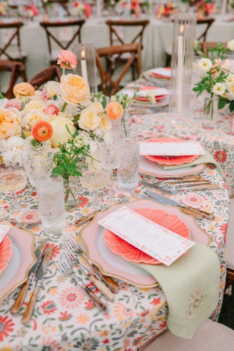 Colorful Garden Romance with Texan Flair and a Present-Stopping Reception Tent