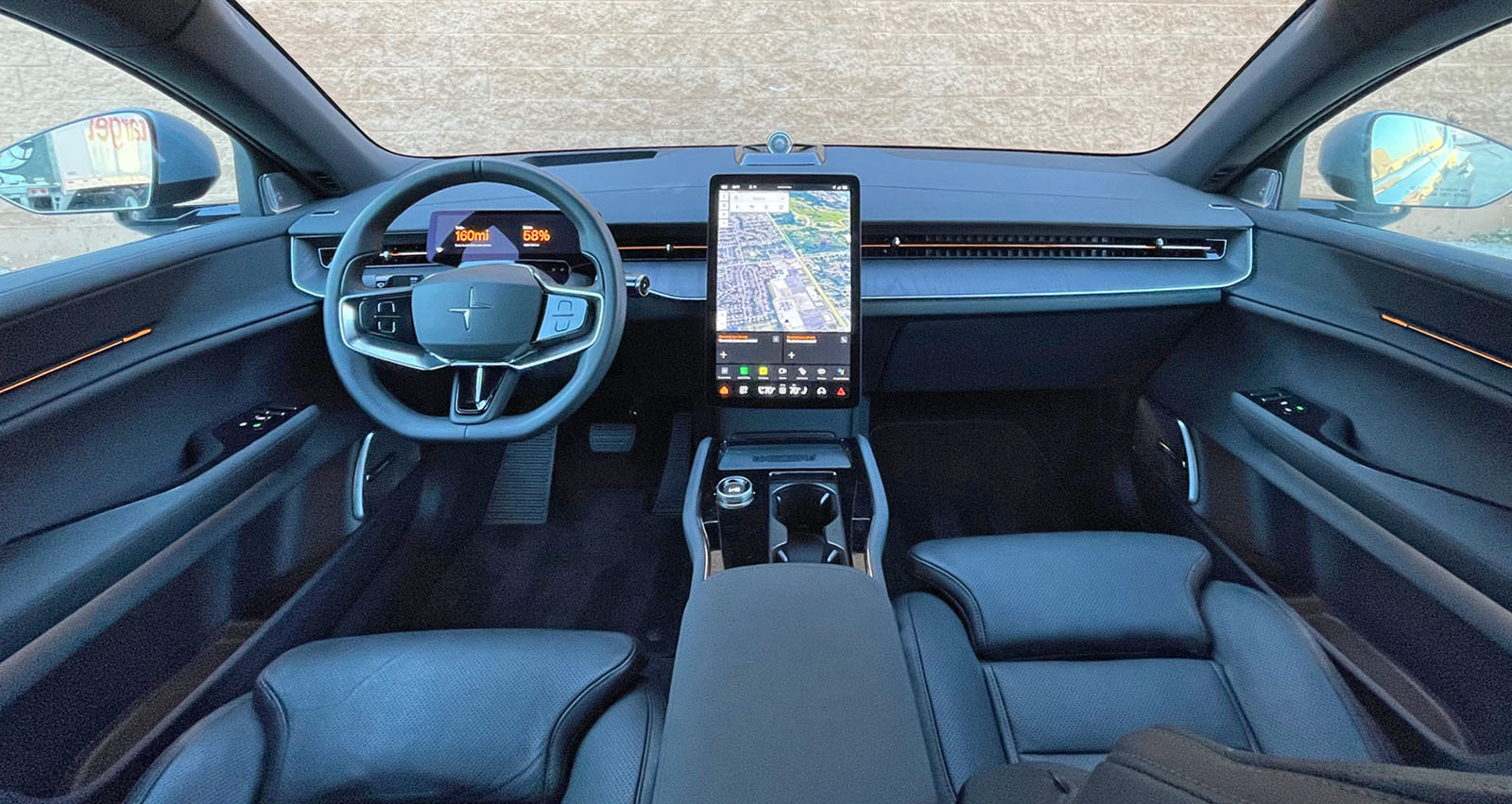 2025 Polestar 3 in Thunder, dashboard, interior